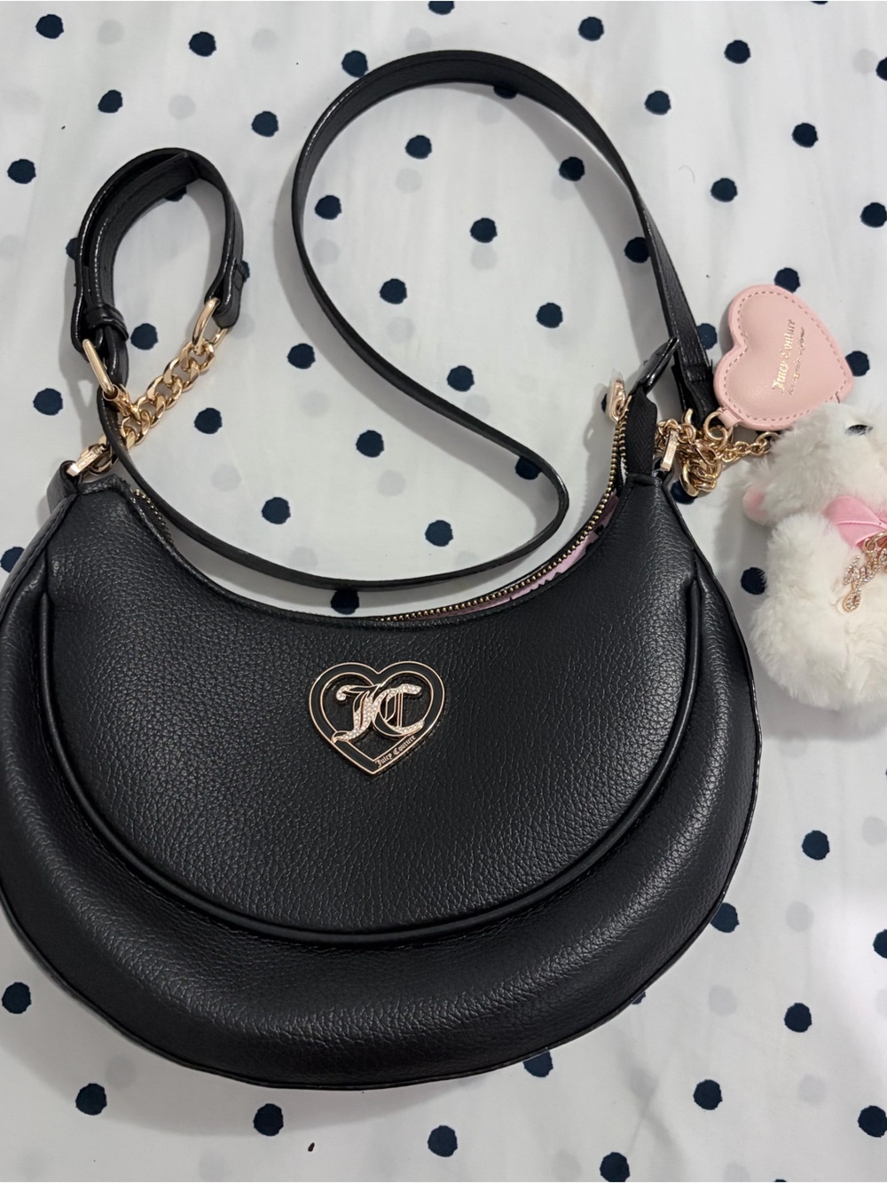 Juicy Couture Medium Crescent Bag With Charm